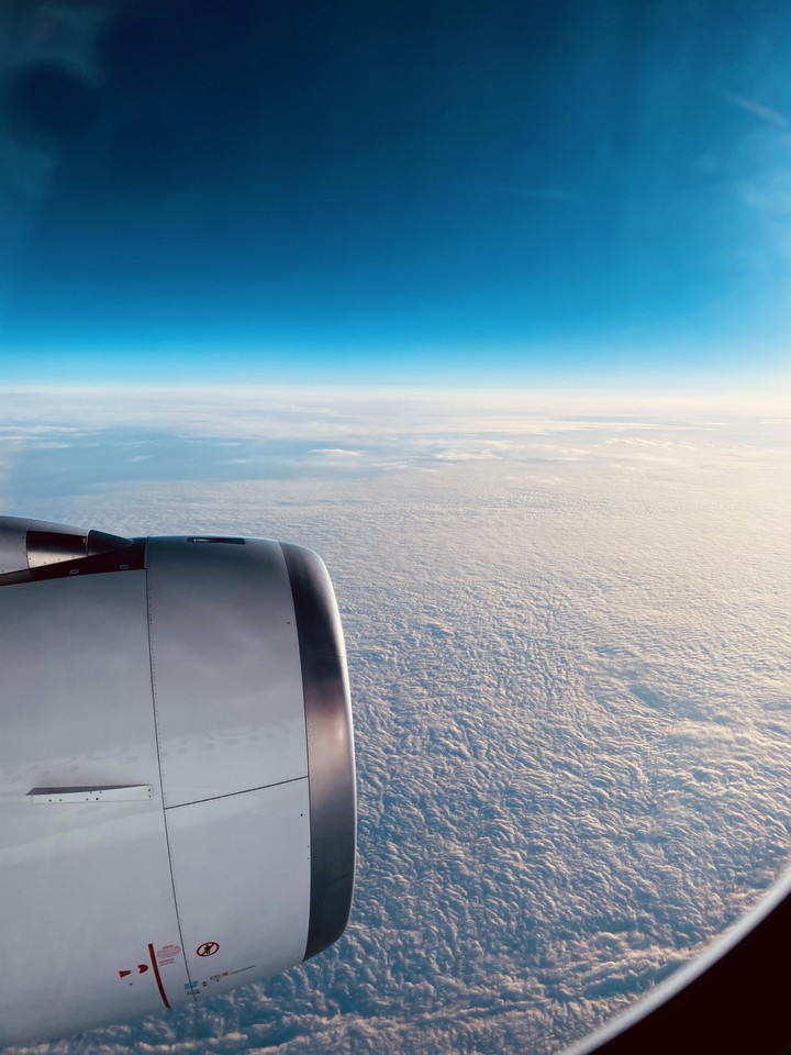 above clouds