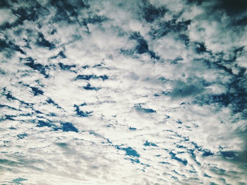 Mostly cloudy