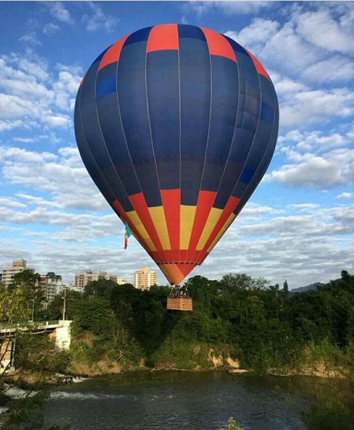 Passeio de balão.