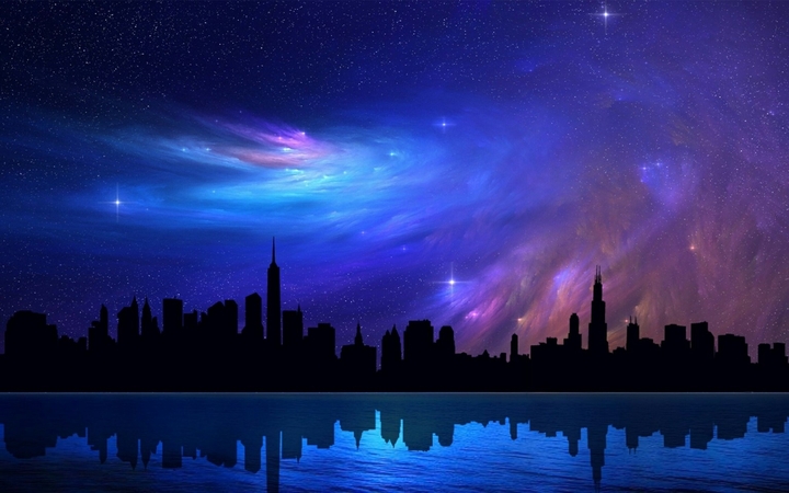 space in city