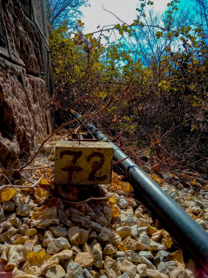 Point of the old railway line
