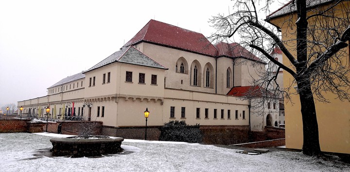 Winter old castle Brno