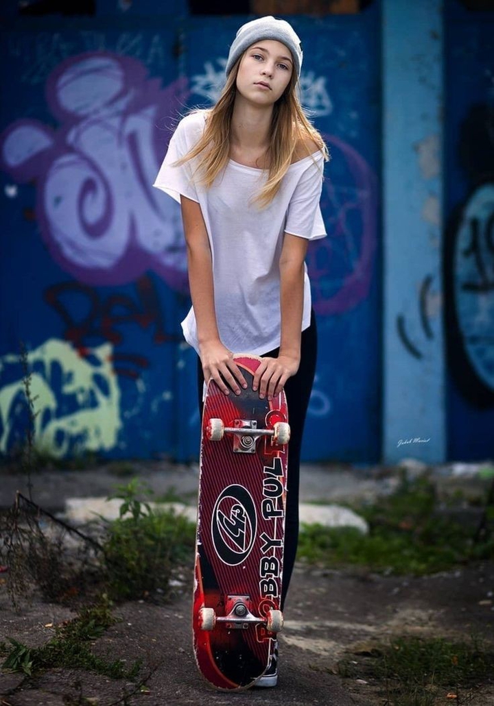 She was a ....skater girl?