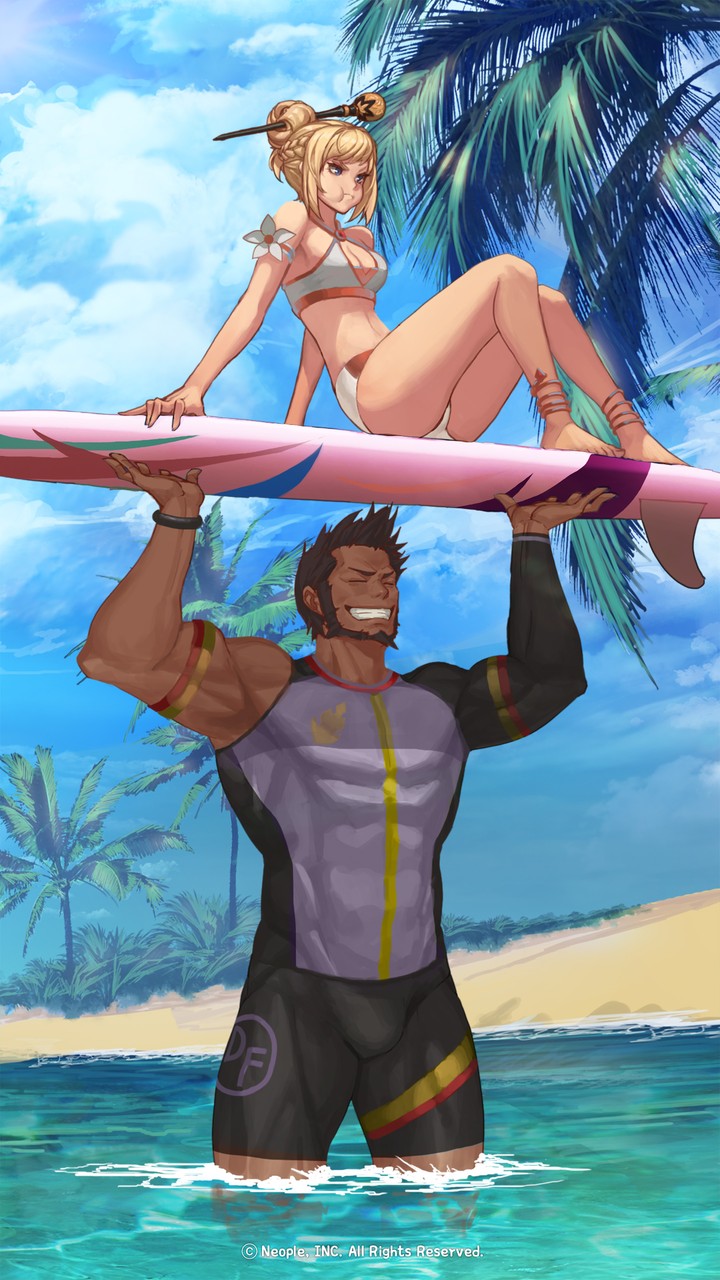 Summer in DFO - Male Priest & Female Gunner