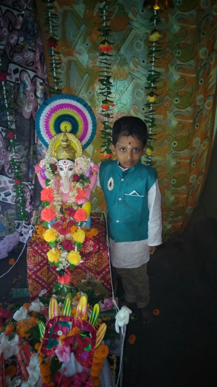 chintu with ganesh ji