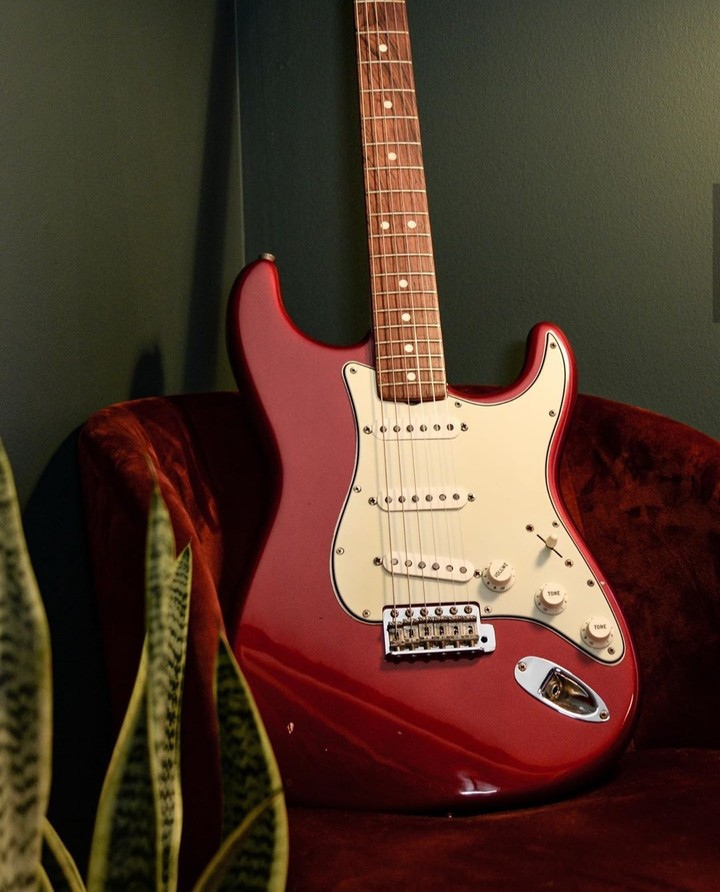 Red Fender Stratocaster