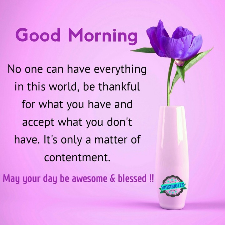 good morning