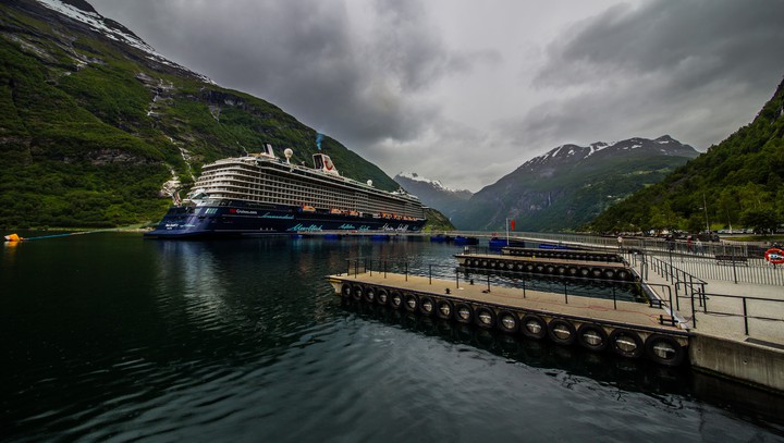 Cruise Liner, Geiranger, Norway