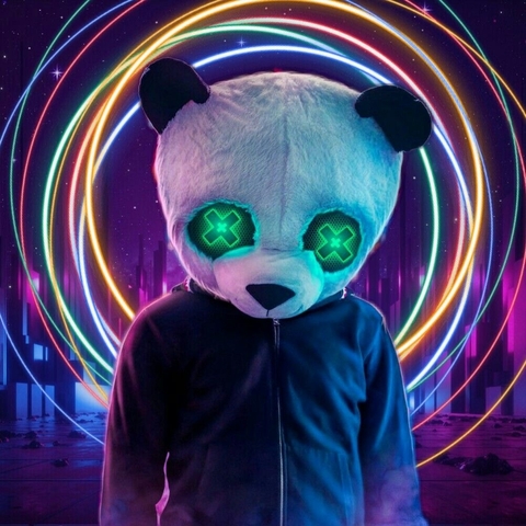 Panda mask man