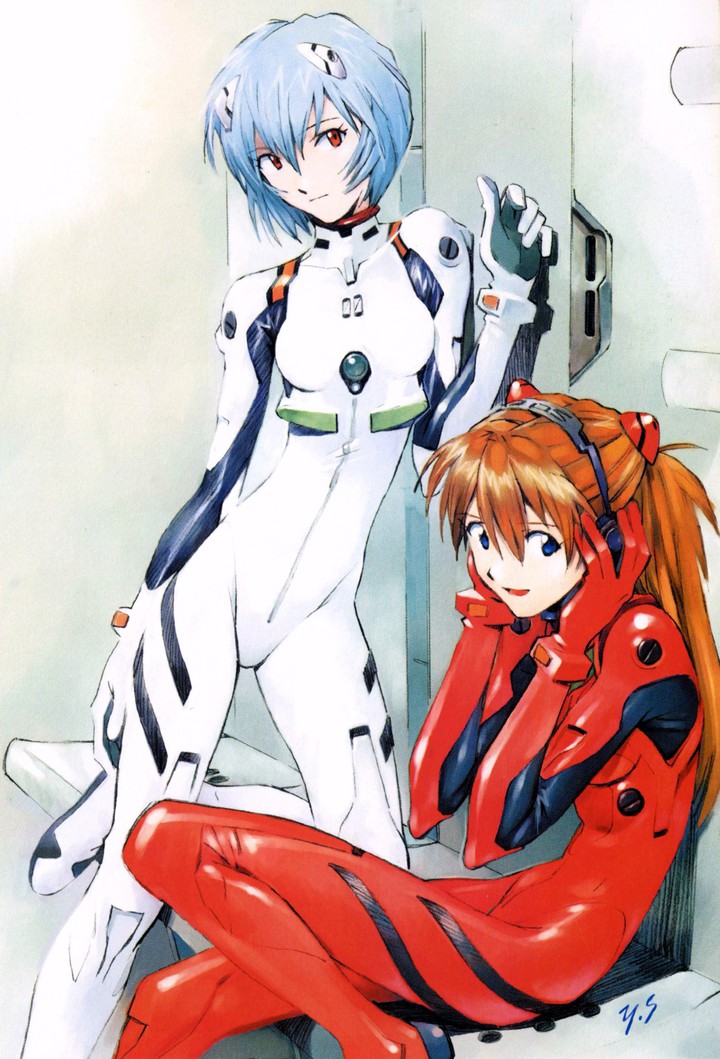 Asuka and Rei evangelion