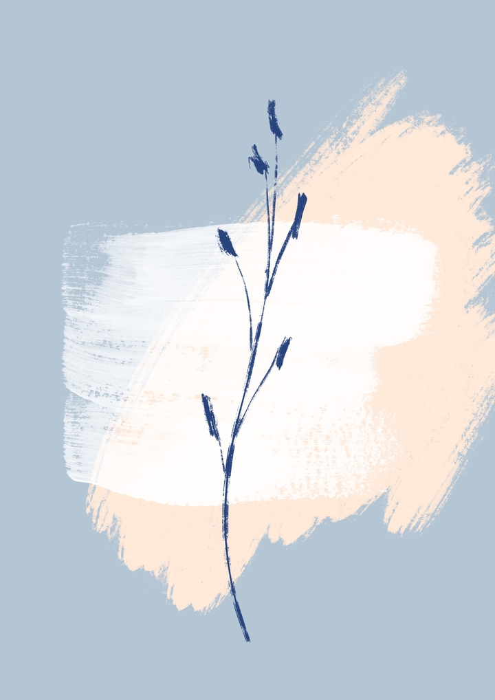 minimalism painting flora