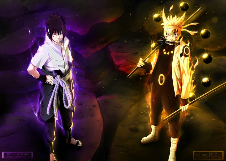 naruto and sasuke