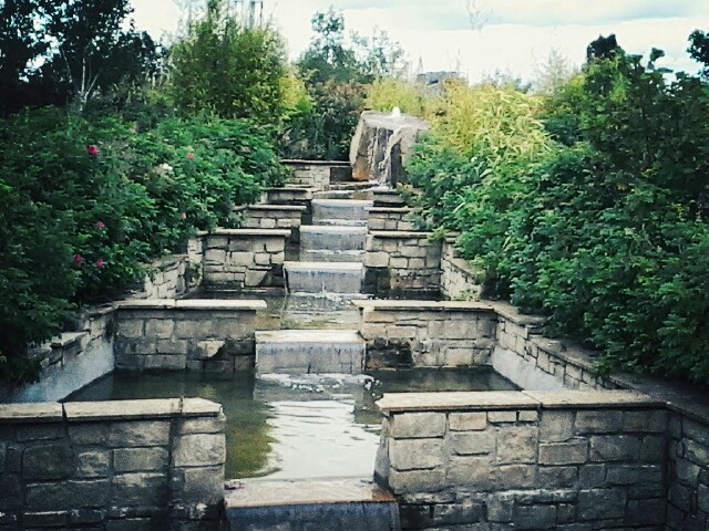 Stone waterfall