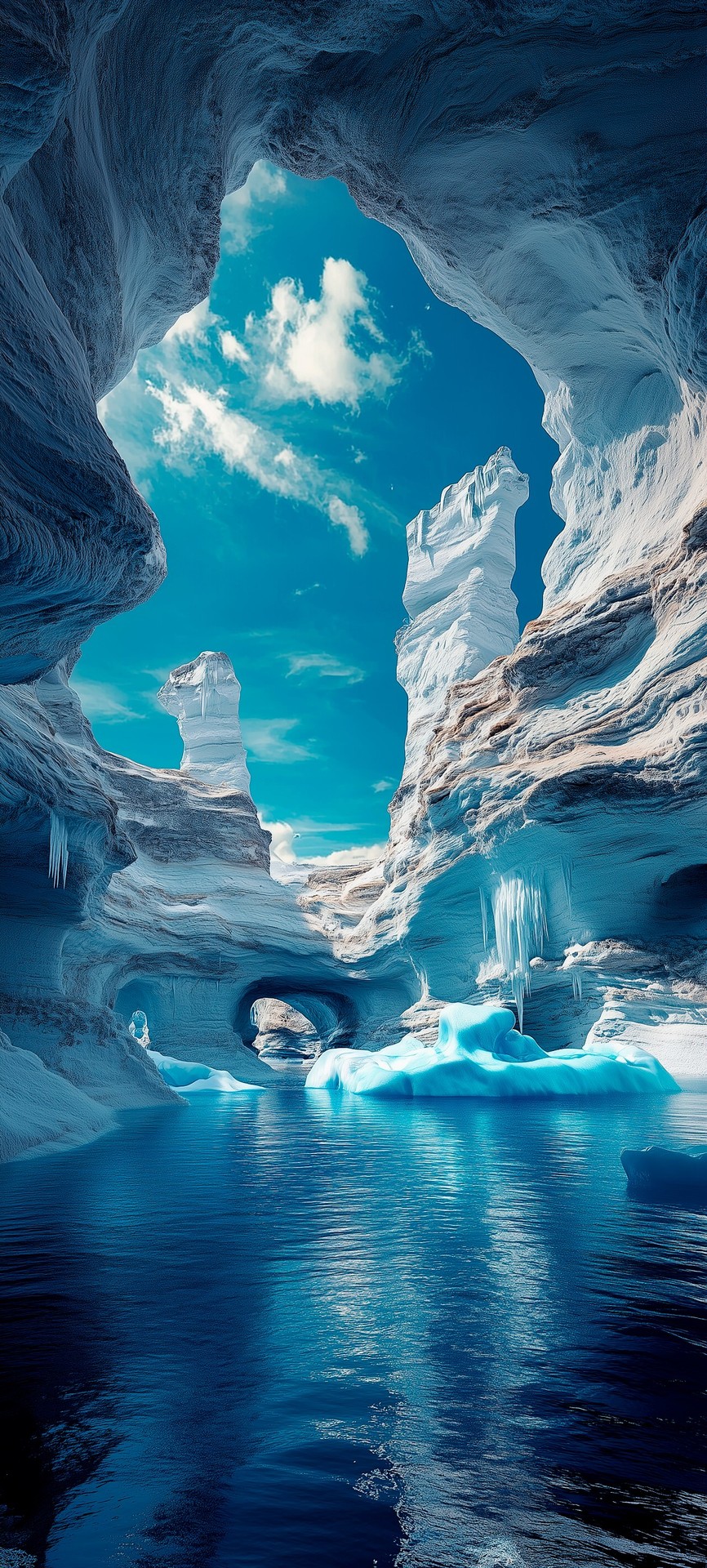 обои ice, cave