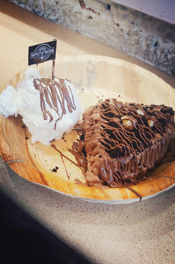choco brownie waffle