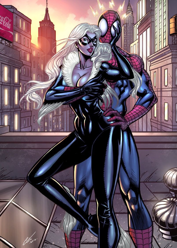 Black Cat and Spider Man