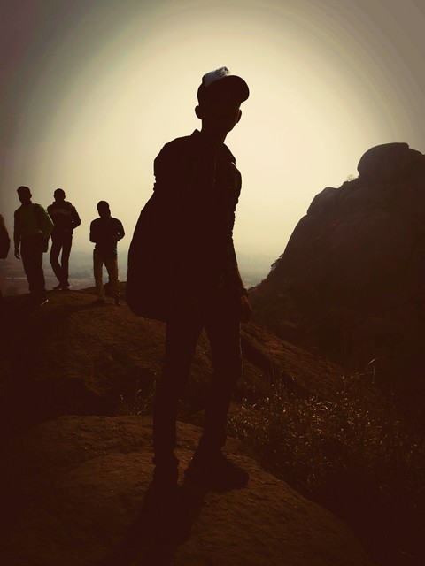 papéis de parede Standing, silhouette