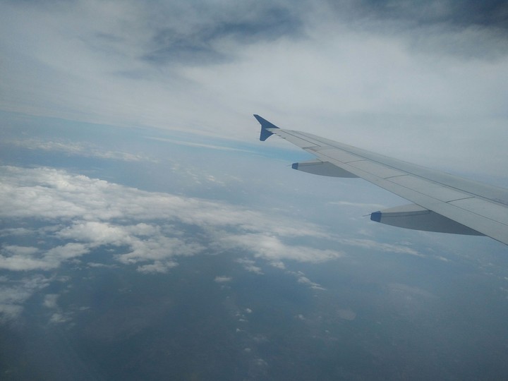 Flying in the clouds