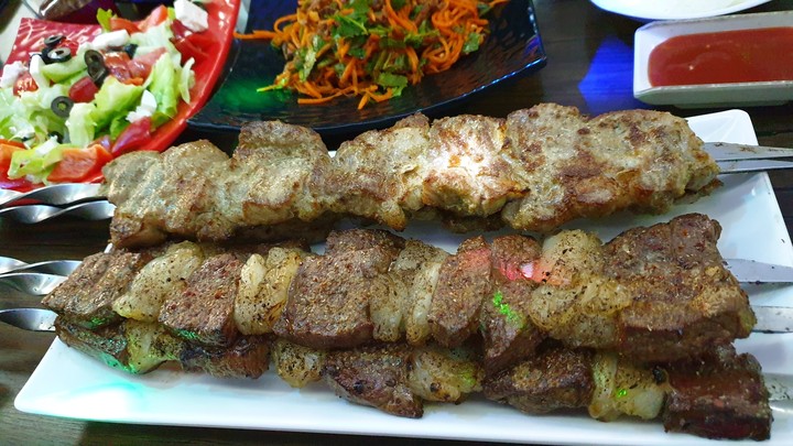 шашлык из печени