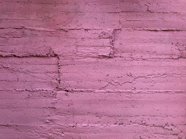 pink coloured wall