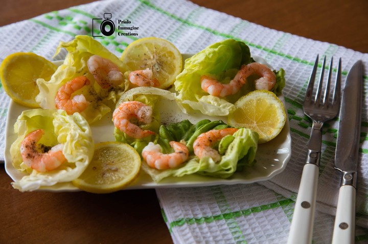 Antipasto di gamberetti