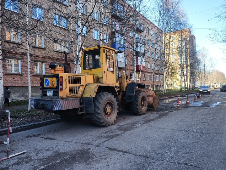 дорога, трактор