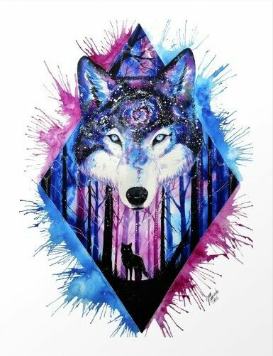 wolf art