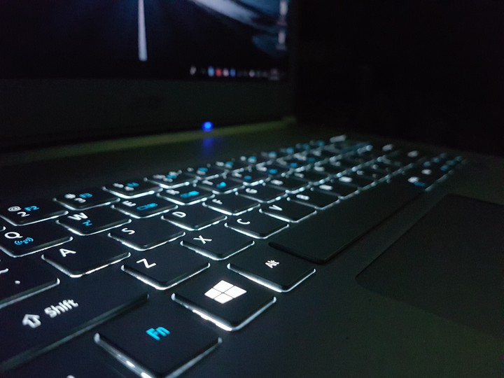 Laptop Glowing Keyboard
