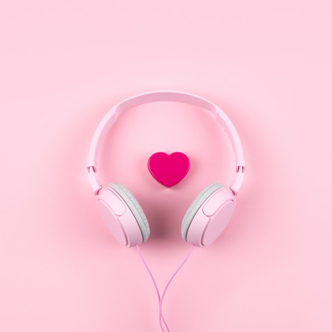 heart, pink桌布