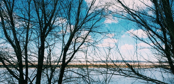 blue sky and road