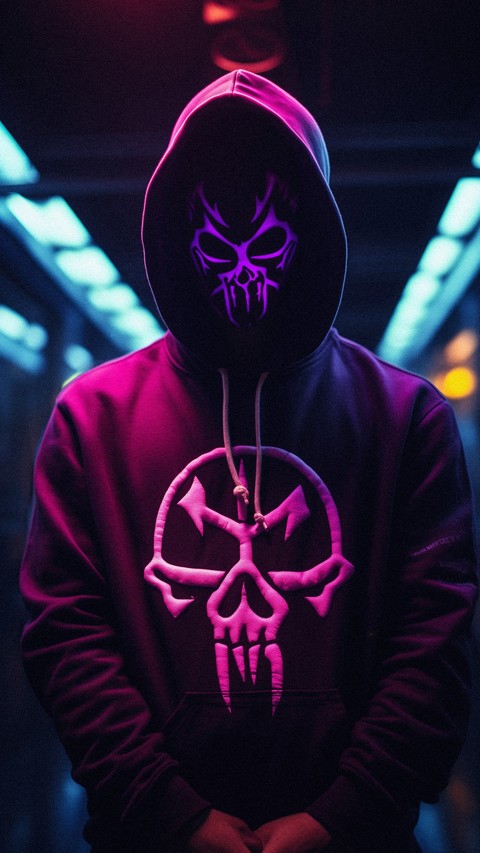 Skull, masque壁纸