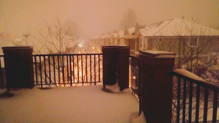night snowfall