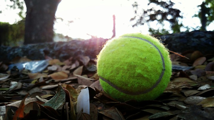 Sunset in the playground