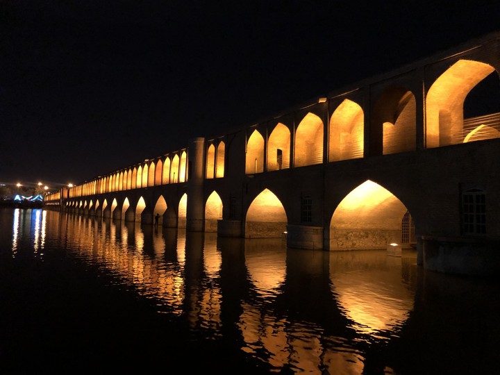 bridge at night
