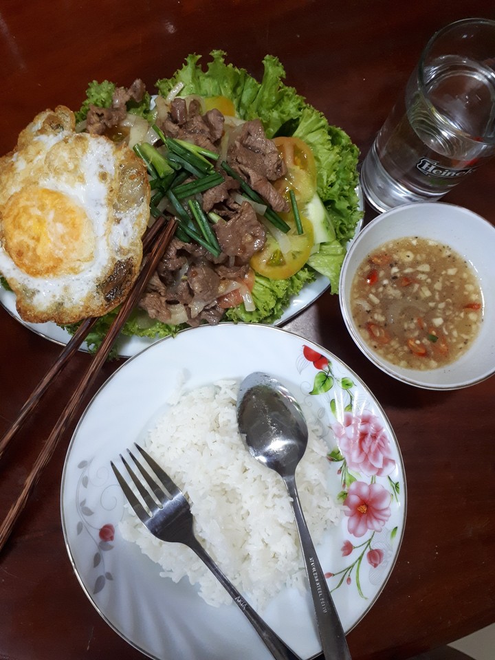 Luk Lak Salad Cambodian food