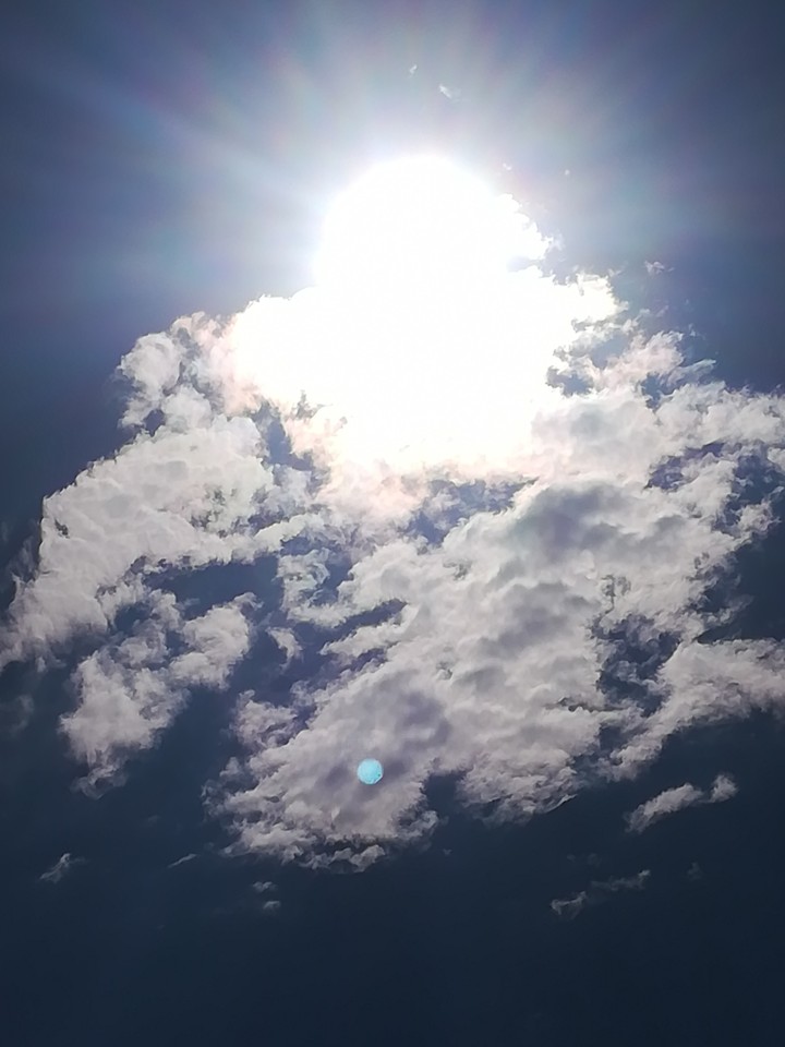 a cloud across the sun