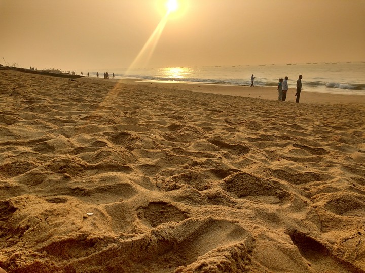 The beach