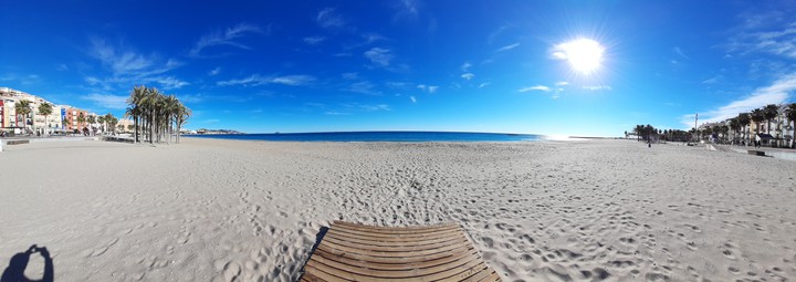the beach
