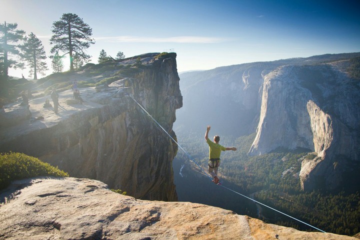 The man on the rope....