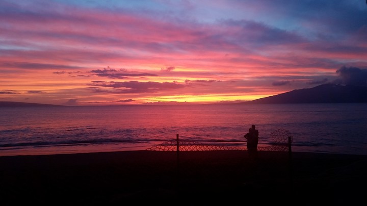 Sunset over Maui