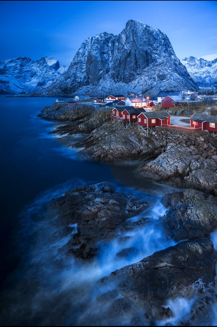 blue landscape