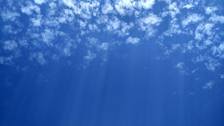 Blue reflection from white