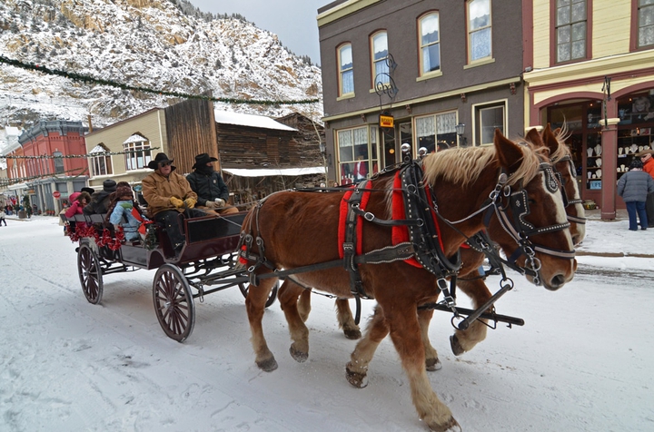 Wagon ride in Georgetown, Colorado