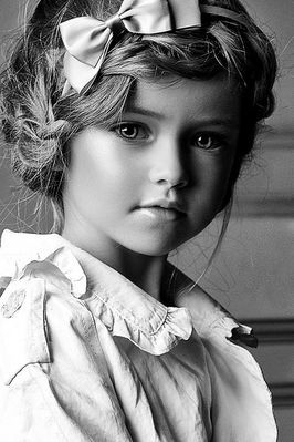 blackwhite portrait kid