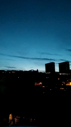 Evening view of Baku