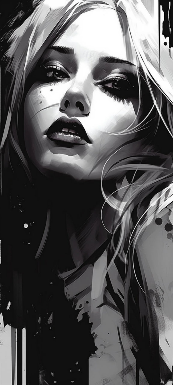 hình nền black, lips