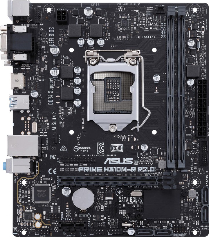 Asus Prime H310M-R R2.0 (s1151, Intel H310, PCI-Ex16)