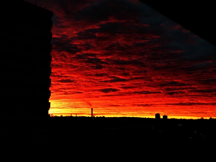 Sunrise in Frankfurt