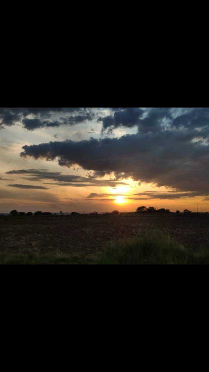 setting sun