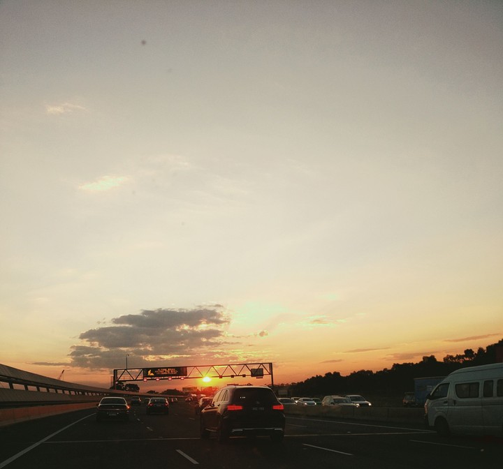 Sun set.